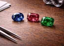 pietra preziosa osservata da vicino mentre si valuta la pietra giusta